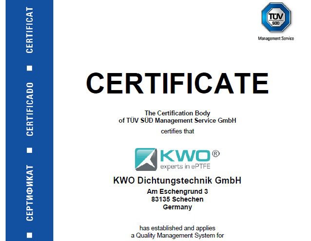Certificate Problemlose Rezertifizierung ISO-9001:2008