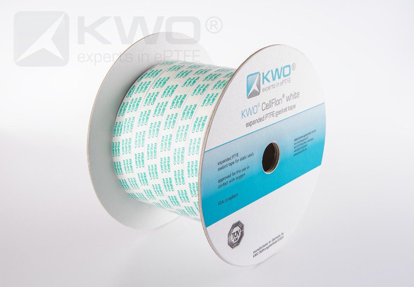 KWO® ePTFE CellFlon® Band weiß Dichtungsband